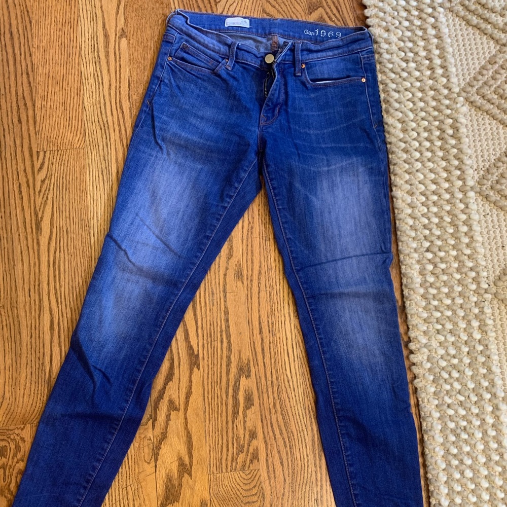 Gap jeans. Darker wash. Size 28.